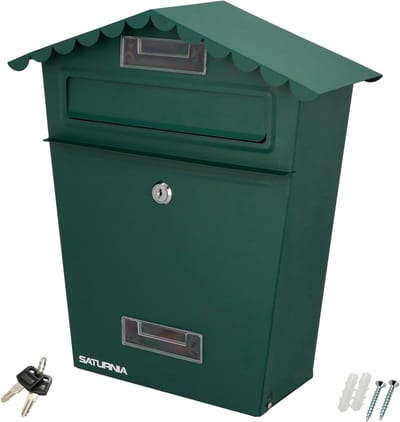 Brievenbus Tuin - Buitenpost - Post Ontvangen - Met Dak - 125 x 330 mm - Groen