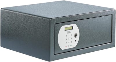 Meubelkluis Elektronisch - Digitale Kluis - Waardevolle Spullen - Vingerafdruk & Cijfercode - 27.4 Liter Inhoud - Antraciet