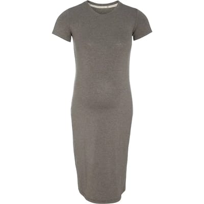 Baby's Only - Zwangerschapsjurk Glow Hazel Brown - Positiejurk - Maxi jurk gemaakt uit 96% viscose en 4% elastaan - Jurk met borstvoedingsfunctie - S/M