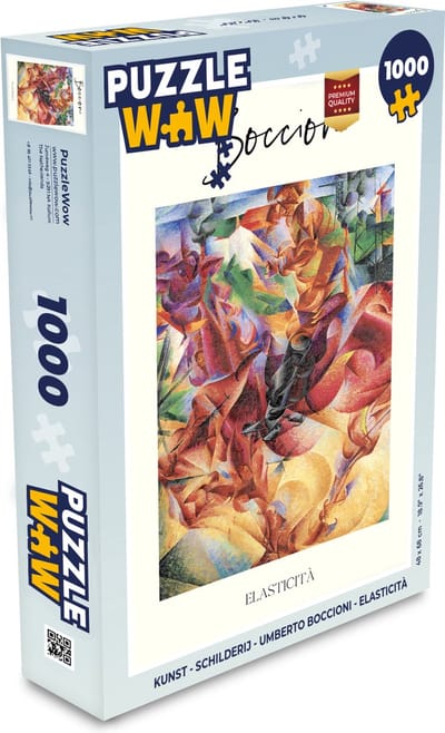 Puzzel Kunst - Schilderij - Umberto Boccioni - Elasticità - Legpuzzel - Puzzel 1000 stukjes volwassenen
