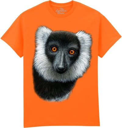 Aap Apen Black And White Ruffed Lemur The Coloured House T-shirt M