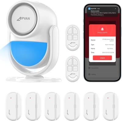 Wifi Bewegingsmelder - PIR Alarm - Huis Beveiligen - App Bediening - 50x40x110mm - Wit