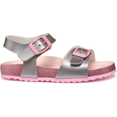 GEOX ADRIEL TIENERS Sandalen - ZILVER/ROZE - Maat 27