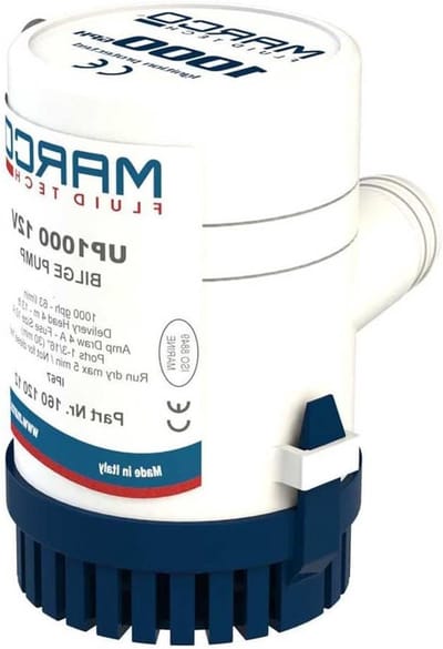 Elektrische Dompelpomp - Waterpomp Lenspomp - Boot Leegpompen - Schokbestendig ABS - 63 l/min - Zwart