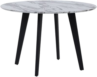 MOSBY - Ronde eettafel - Grijs - 110 cm - MDF