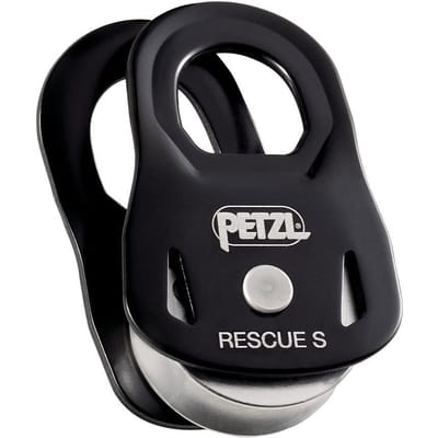 Petzl RESCUE S katrol zwart – Lichtgewicht en ultra-compacte reddingskatrol