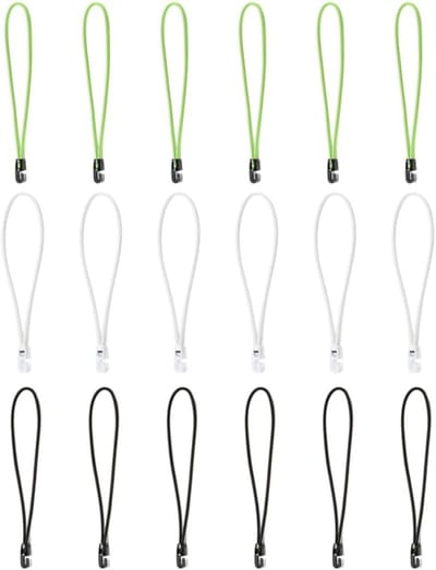 18 Stuks Elastische Bandjes met Haakjes - Verstelbare Stretchbanden voor Kamperen, Outdoor Activiteiten en Bagagebeveiliging, Ideaal voor Organisatie en Huishoudelijk Gebruik