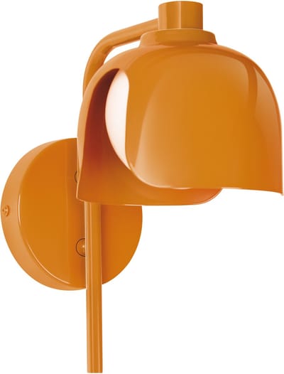 OSRAM DECOR Corolle Wandlamp, Oranje Metaal Glas, G9 Versie, Textielkabel, Retro stijl