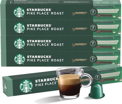 STARBUCKS Pike Place Roast capsulekoffie, geschikt voor Nespresso / 5 pakken