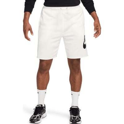 Nike Club Alumni Korte Broeken Heren - Wit - Maat XL - Katoen Jersey