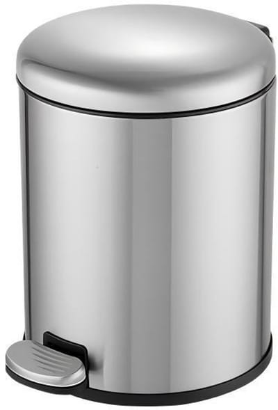 Prullenbak-Prullenbak met deksel, bedienbaar met voetpedaal-Geschikt voor woonkamer, badkamer, toilet, slaapkamer, kantoor-29*21*21cm -Zilver-Verpakking van 3 stuks