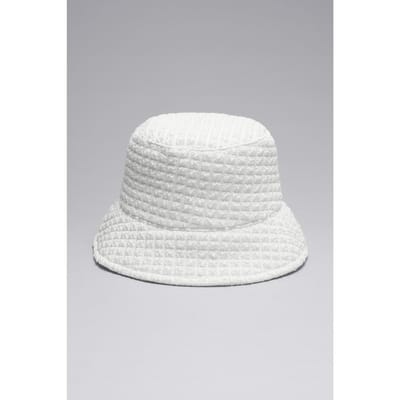 & Other Stories Chilli Bucket Hat Beige Maat: XS/S | Hoeden Outlet | Dames | Wit