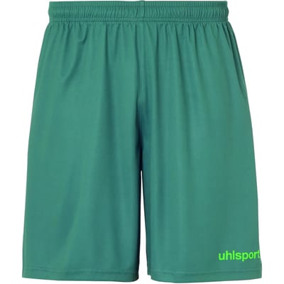 Uhlsport Center Basic Short Kinderen - Donkergroen / Fluo Groen | Maat: 152