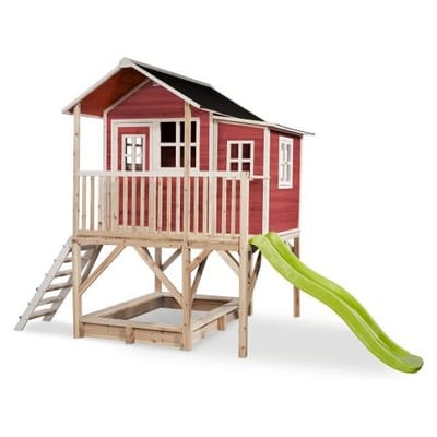 EXIT Loft 550 Houten Speelhuis - Speelhuisje voor Buiten - FSC Hout - Kinderen - Rood