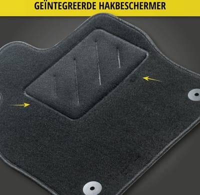 Walser Comfort Naaldvilt Velours voetmatten geschikt voor Renault Zoe 06/2012 - Facelift 2019