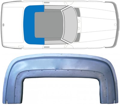 Reparatiepaneel dakframe voor Mercedes SL-Class 1971-1989 / Rechts