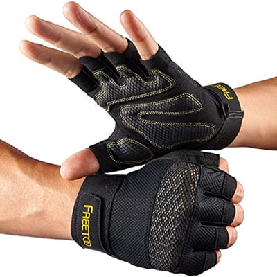 Trainingshandschoenen voor heren met volledige handpalmbescherming en ultrageventileerd ontwerp