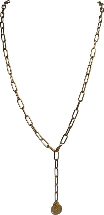 FlowJewels - Collier - Schakelketting - Stainless Steel - goudkleurig