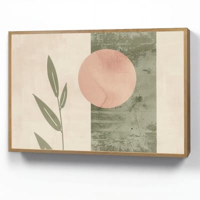 Wandlamp 90x60 cm - Oplaadbaar - Geometrisch - Roze - Groen - Natuur - Wandlampen binnen woonkamer - Slaapkamer lamp - Decoratieve nachtlamp - Vloerlamp draadloos