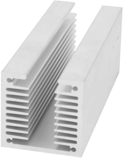 Aluminium Heatsink Radiator U-Type 100 x 40 x 40MM voor LED, CPU en Elektronische Koeling met Fijn Koelvin Ontwerp