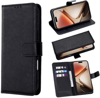 Casemania - Bookcase Geschikt voor Samsung A27 – A-Quality Bookcase - Zwart