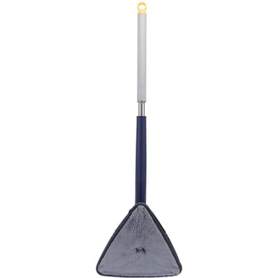 Serpillière Triangulaire Réglable et Rotative Serpillière Multifonction pour Nettoyage Mural avec Long Manche Lavage à la Main Libre Serpillière de Plafond white