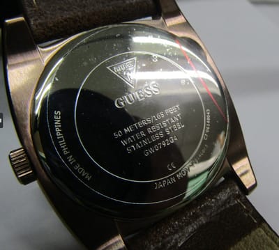 Guess Dashboard Quartz Analoog Analoog Horloge Blue Kast 100%: Gerecycled Staal | Armband 100%: Siliconen 46 mm GW0799G2