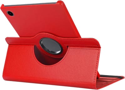 Arara Hoes Geschikt voor iPad 2022 hoes (10.9 inch) 10e generatie draaibaar bookcase - Rood