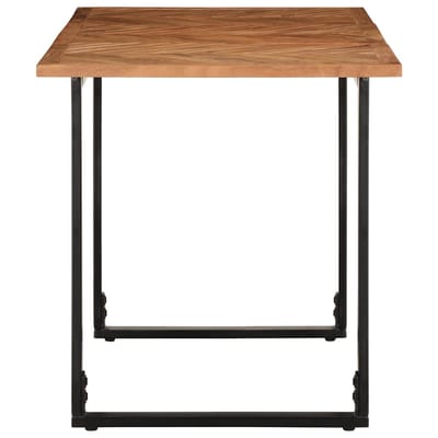vidaXL - Eettafel - 140x70x75 - cm - massief - acaciahout
