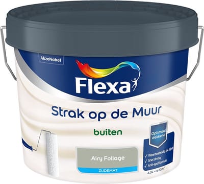 Flexa - Strak Op De Muur Buiten Zijdemat - Airy Foliage - Mengverf - 2,5 L