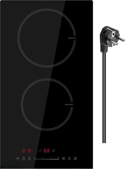 Ploutos® Inductie Kookplaat Inbouw - Elektrische Kookplaat Vrijstaand - Inductie Kookplaat - Zwart 29cm x 52cm x 6cm