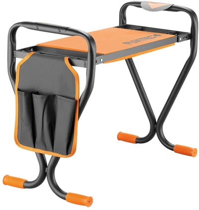 Tuinhark - FUXTEC FX-KB1 - zwart oranje, 100 kg, met opbergruimte