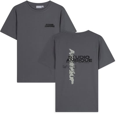 AMBIQUE - Ace T-Shirt - 111 Stone grey - Maat 146/152