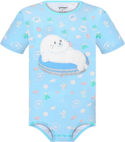 Heren Onesie Katoen Pyjama Jumpsuit Zeehond Print Comfortabel Nachtkleding
