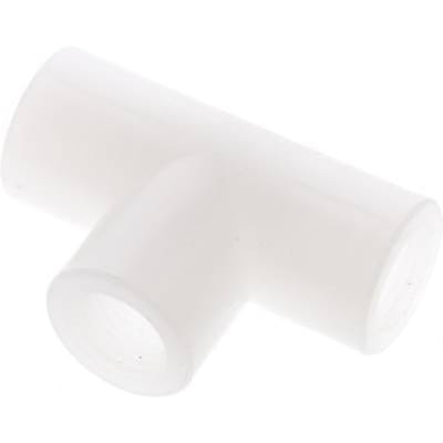 T-koppeling G1/4" Binnendraad Polyvinylideenfluoride (PVDF) FDA 10bar (140.5psi)