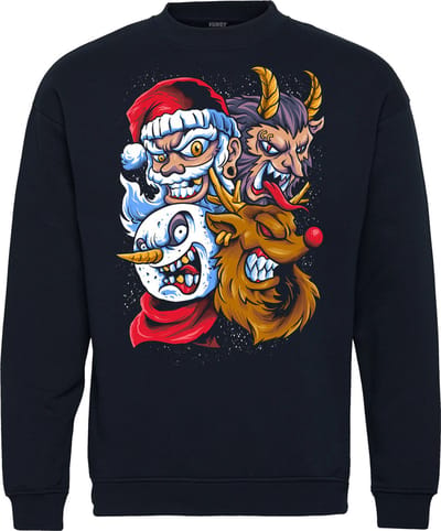 Kersttrui Selfie with Santa | Foute Kersttrui Dames Heren | Kerstcadeau | Kerstpakket | Navy | maat XS