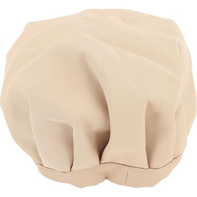 Olie Pak Wrap voor Haar Verstelbaar Lekvrij Herbruikbaar Elastisch Band Zacht Ademend Slaapmuts voor beige