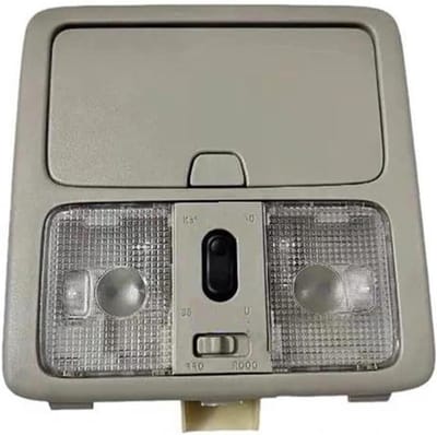 Leeslamp Interieur - Daklamp Auto - Auto Verlichting - Met Schuifdakschakelaar - 10 x 10 x 10 mm - Grijs