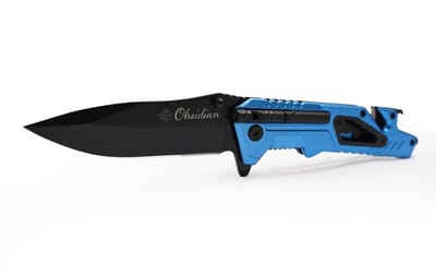 Eurocatch Obsidian Zakmes - RVS Blad - Survival mes - Multitool - Jachtmes - Outdoor - Camping - Kamperen - Vaderdag Cadeau