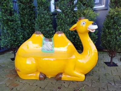 Kinderen Kameel zitbank - Gelamineerd polyester - speeltuin - speelparadijs - tuin - themapark