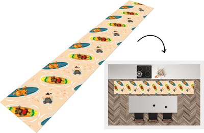 Keukenloper - Loper keuken - Honden - Surfen - Patroon - 300x50 cm - Keukenloper vinyl