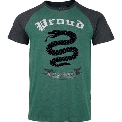 Harry Potter T-shirt - Slytherin - Proud - S tot XXL - voor Mannen - meerkleurig
