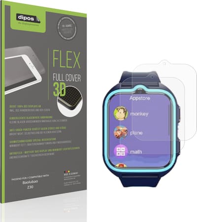 dipos FLEX – 2x Matte Screenprotector geschikt voor Baolubao Z30 | Volledige Schermbescherming | Case-Friendly