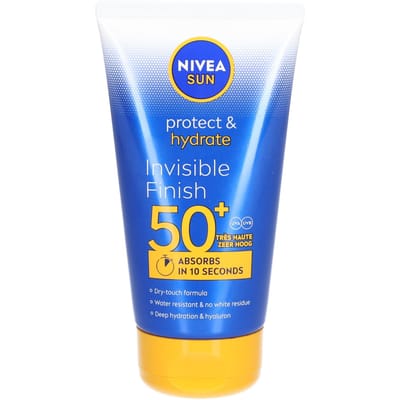 NIVEA SUN Protect & Hydrate Invisible Finish Zonnebrand - SPF 50+ - Zonnebrandcreme - Crème Trekt Snel in - 150 ml