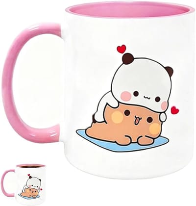 Leuke keramische mok van 330ml voor koffie, thee en warme chocolademelk, ideaal cadeau voor stellen en tieners