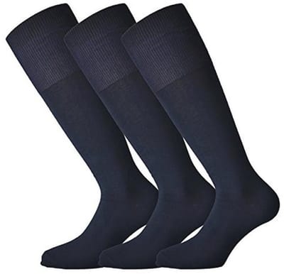 6 paar comfortabele en ademende sokkenkousen van warm elastisch katoen