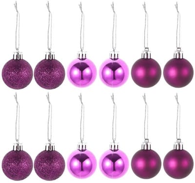 Allecto - Veelkleurige Kerstballen Ornamenten - Onbreekbare