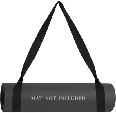 Dailygoody - Yogamat Draagriem - Verstelbare Yogamatband - Ideaal voor Thuis en Reis - Zwart - Elastische Yogariem - Geschikt voor Dames - 152 x 4 cm