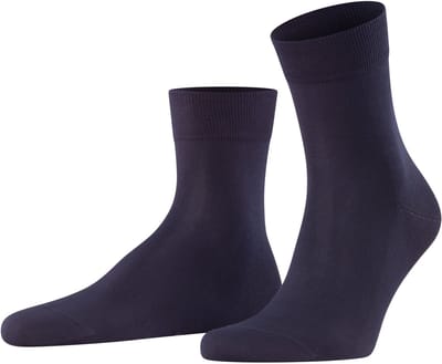 FALKE Tiago fijn lichte glans fil d'Ecosse katoen sokken heren blauw - maat 39-40