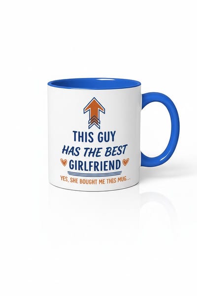 Mok "Deze Gast Heeft de Beste Vriendin" - Grappig Cadeau voor Jouw Vriend